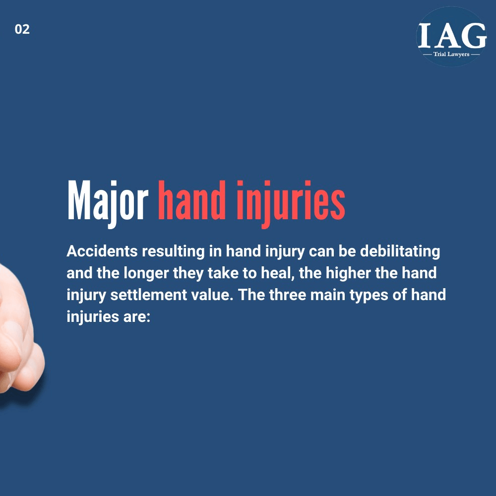 accident hand injury types
