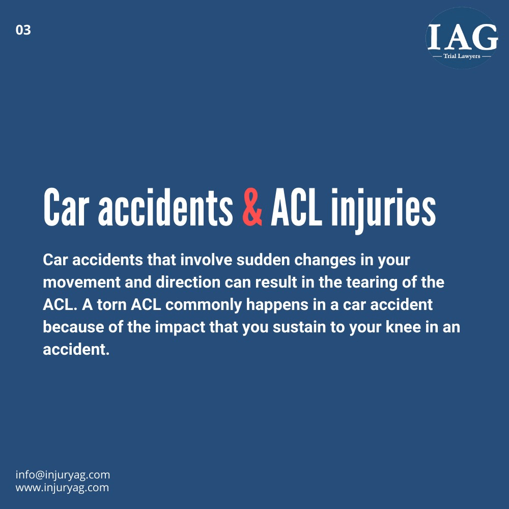 can you tear your ACL in a car accident